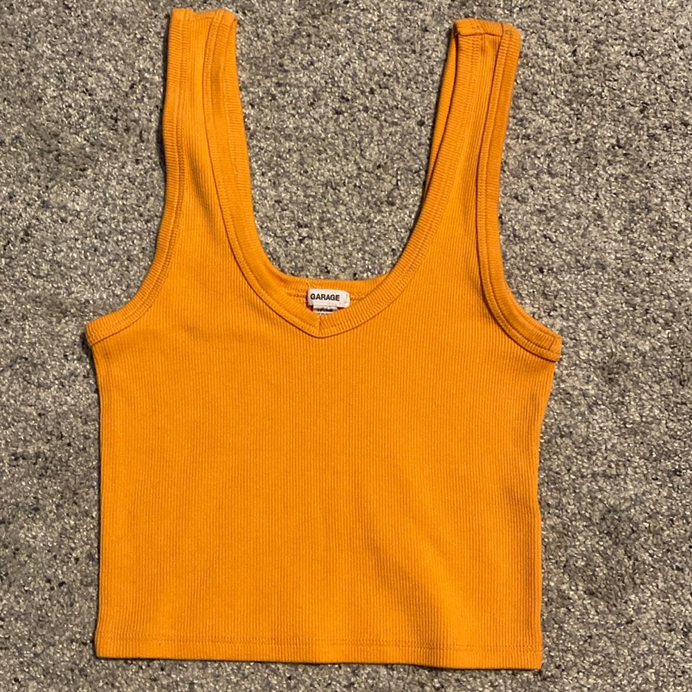 Bright ORANGE tank top!